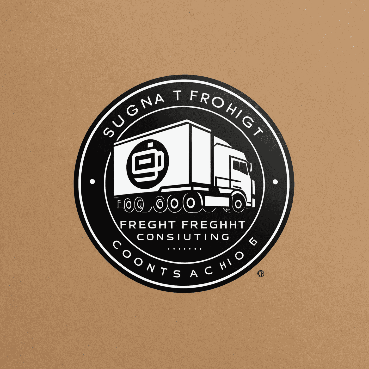 Digital Freight Optimization Consulting & Techno logo - A modern, sleek design incorporating elements of logistics and technology