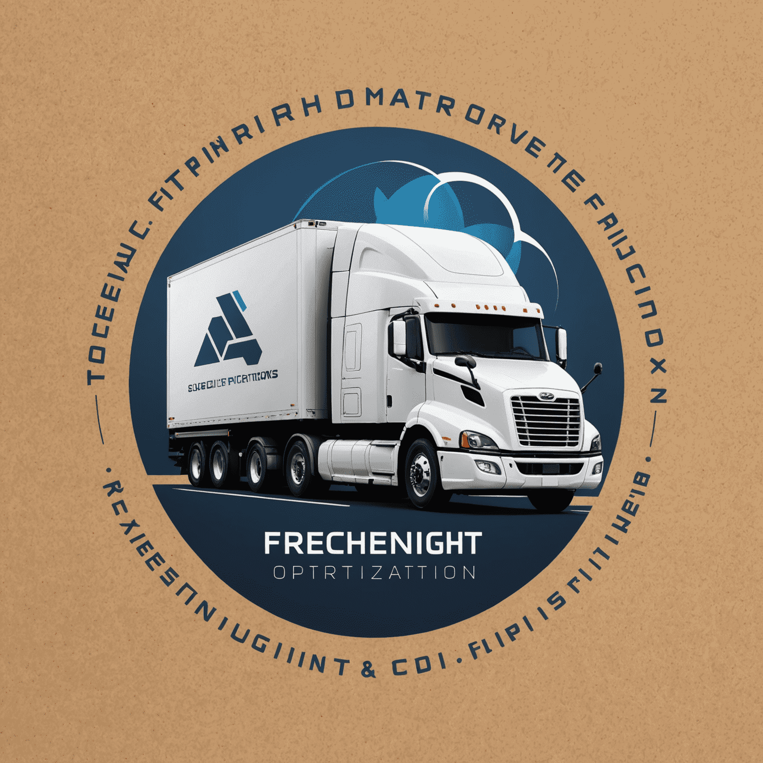 Digital Freight Optimization Consulting & Techno logo - A modern, sleek design incorporating elements of logistics and technology